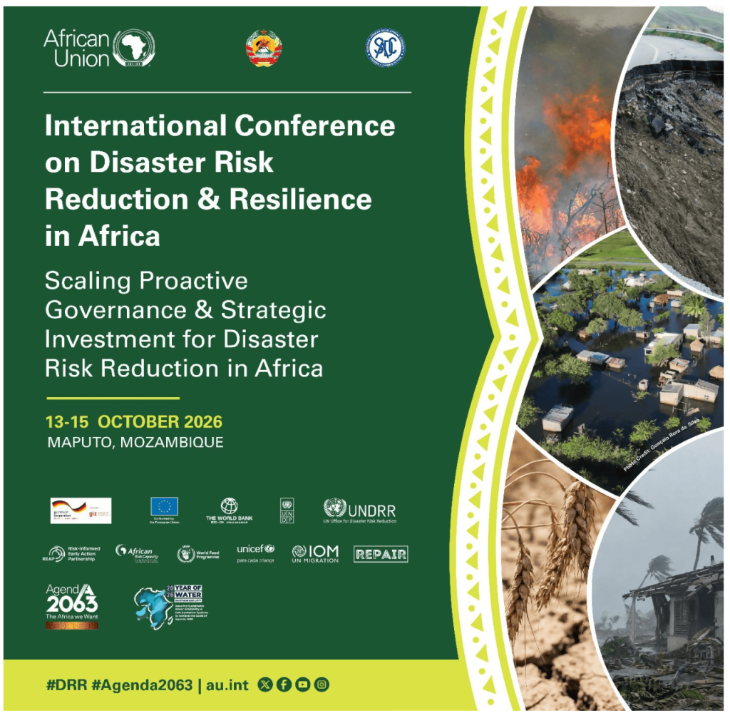 ANEA participa na Conferência Internacional sobre Redução do Risco de Desastres e Resiliência em África transformar em gpn 2026 final